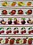 Tricoline digital faixas pomar frutas fundo marmore rosa 53x150cm - Un - Imagem 1