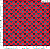 Tricoline amor amour corações azuis fundo vermelho 50x150cm - Un - Imagem 1