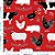 Tricoline estampado fazendinha animais fundo vermelho 50x150cm - Un - Imagem 1