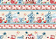 Tricoline digital faixas chá das cinco 53x150cm - Un - Imagem 1