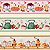 Tricoline digital faixas cafeteria fundo bege 50x150cm - Un - Imagem 1