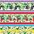 Tricoline digital faixas frutas tropicais 50x150cm - Un - Imagem 1