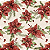 Tricoline digital flores natalinas 50x150cm - Un - Imagem 1