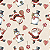 Tricoline digital noel e snow fundo bege 50x150cm - Un - Imagem 1