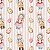 Tricoline digital mini coelhos fundo rosa 50x150cm - Un - Imagem 1