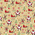 Tricoline estampado Papai Noel e renas fundo bege 50x150cm - Un - Imagem 2