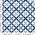 Tricoline felicidade em flores azul fundo branco 50x150cm - Un - Imagem 1