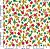 Tricoline fiesta flores fundo bege 50x150cm - Un - Imagem 1