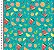Tricoline digital frutas 50x150cm - Un - Imagem 1