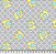 Tricoline elefantes amarelos fundo cinza 50x150cm - Un - Imagem 1