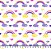 Tricoline arco iris fundo bege 50x150cm - Un - Imagem 1