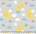 Tricoline nuvens fundo cinza 50x150cm - Un - Imagem 1