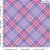 Tricoline xadrez romantique roxo 50x150cm - Un - Imagem 1