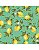 Tricoline estampado limão fundo tiffany 50x150cm - Un - Imagem 1