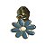 Cursor para Zíper nº5 – Modelo Flor Azul e Pink - Imagem 1