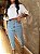 Calça Mom Jeans Azul Medio - Imagem 3