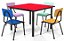 Conjunto Colorido Infantil com Mesa 80X80cm e 4 Cadeiras - Imagem 6