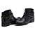 BOTA CANO CURTO COTURNO FEMININA ANKLE BOOT COURO LEGÍTIMO PRETO F253 - Imagem 3