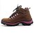 BOTA FEMININA COTURNO ADVENTURE COURO NATURAL COR RATO/ROSA A019 - Imagem 5