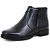 BOTA MASCULINA BOTINA MACIA PARA TRABALHO EM COURO NATURAL PRETO E103 - Imagem 1