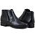 BOTA MASCULINA BOTINA MACIA PARA TRABALHO EM COURO NATURAL PRETO E103 - Imagem 3