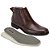 BOTA MASCULINA MACIA EM COURO NATURAL COR CAFE COM ZIPER E484 - Imagem 6