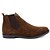 BOTA MASCULINA BOTINA EM COURO NATURAL CHELSEA CAFÉ COM SOLA PRETA E502 - Imagem 7