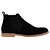 BOTA MASCULINA BOTINA EM COURO NATURAL CHELSEA PRETO E502 - Imagem 7