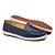 MOCASSIM FEMININO EM COURO LEGÍTIMO MARCA FRANCA BRASIL CONFORTO COR MARINHO 40000 - Imagem 2