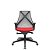 Cadeira Giratoria Diretor Bix Vermelha - Plaxmetal - Imagem 1