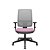 Cadeira Brizza Presidente Tela Cinza Assento Lilás Base Standard backPlax Plus Plaxmetal - Imagem 1