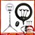 Ring Light - 18 polegadas - com 3 suportes para celular - Imagem 1
