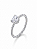 Anel Solitário de Coração Aro Torcido em Prata 925 - Imagem 3