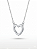Choker Coração Vazado em Prata 925 - Estilo Minimalista - Imagem 3