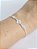 Pulseira Trevo com Dois Pontos de Luz em Prata 925 - Imagem 1