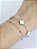 Pulseira Dupla Trevos e Bolinhas em Aço Inoxidável - Imagem 2