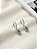 Brinco Argola Click com Pingente de Gota Cravejada Prata 925 - Imagem 3