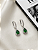 Brinco Argola Click com Pingente de Gota Cravejada Prata 925 - Imagem 5