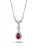 Colar Gota Cristal em Prata 925 com Moldura Cravejada - Imagem 4