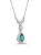 Colar Gota Cristal em Prata 925 com Moldura Cravejada - Imagem 7