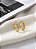 Brinco Argola Click uma Fileira Cravejada em Aço Banhado a Ouro Linha Premium - Imagem 5