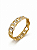 Bracelete Elos com Zircônias em Aço Banhado a Ouro - Imagem 5
