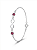 Pulseira Infinito Zircônias Rosa em Prata 925 - Imagem 4