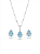 Conjunto Gota Zircônia Prata 925 - Imagem 3