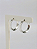 Brinco Argola Fita em Prata 925 - Design Achatado Polido - Imagem 3