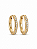 Brinco Argola Click Banhado a Ouro com Zircônias Cravejadas - Imagem 3