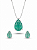 Conjunto Colar e Brincos Gota em Prata 925 - Coleção Colors - Imagem 2