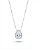 Colar Gota Cristal em Prata 925 com Moldura Trabalhada - Imagem 3
