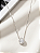 Colar Gota Cristal em Prata 925 com Moldura Trabalhada - Imagem 2