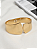 Bracelete Largo Rígido Curvado em Aço Inoxidável 316L - Imagem 2